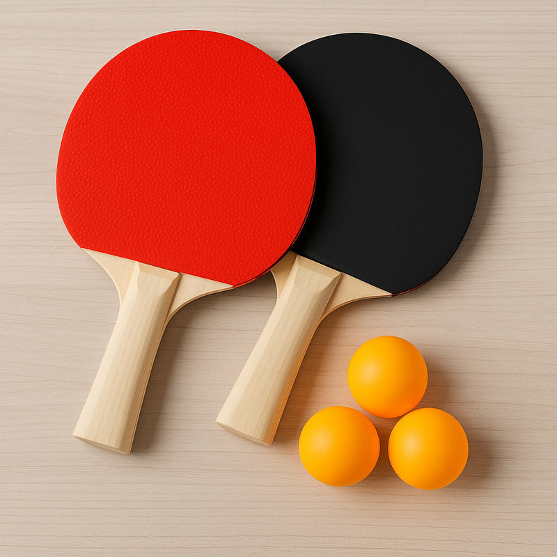 Raquetas de Ping Pong con 3 Pelotas