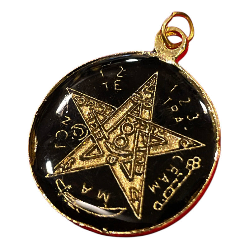 Pentagrama Ritualizado Mediano 7 Metales Tetragramaton 25mm