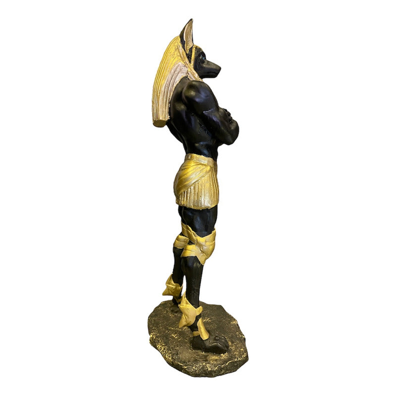 Anubis Figura Resina Naciona 25 Cm (fornido) Negro