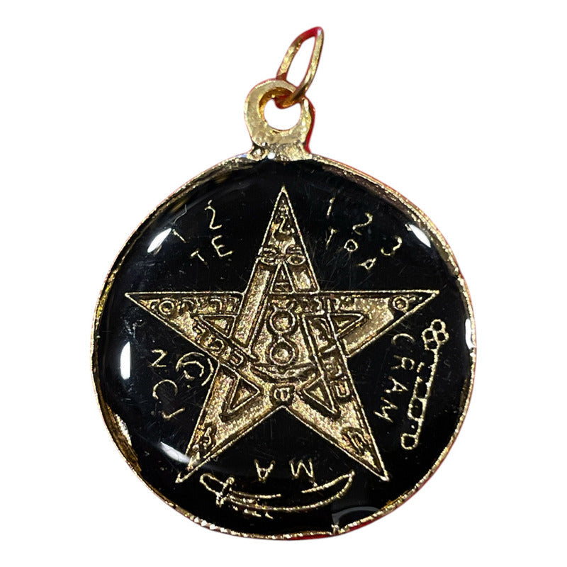 Pentagrama Ritualizado Mediano 7 Metales Tetragramaton 25mm