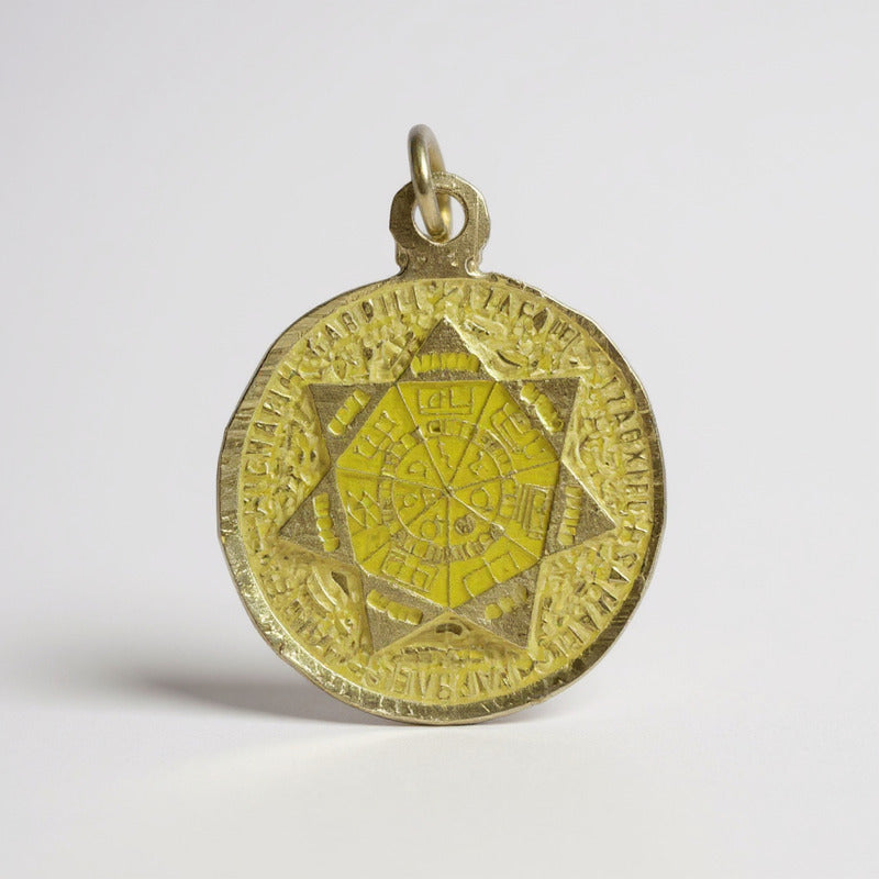 Sello Seite Arcangeles  Metatron Dije Metal Encapsulado 25mm