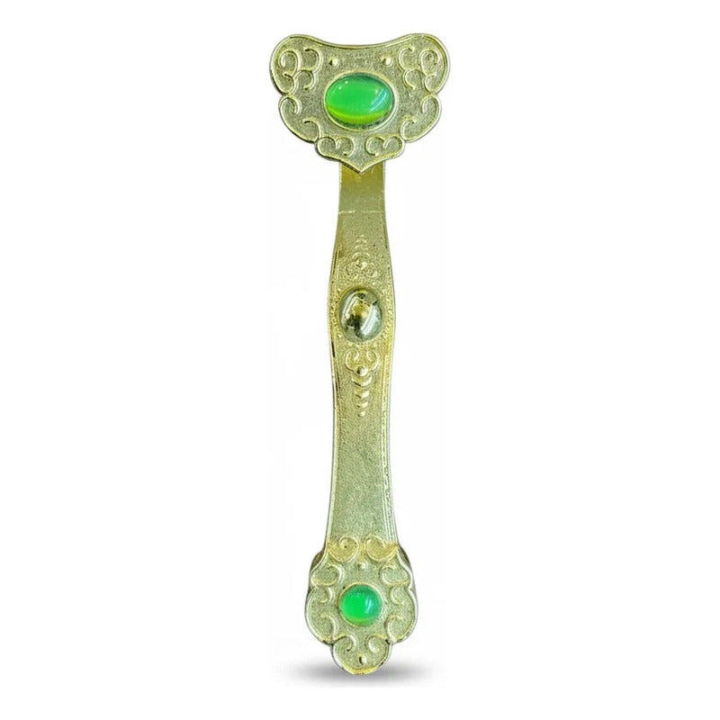 Ru Yi Feng Shui Dorado de Metal de 7.5 cm | Amuleto de Prosperidad