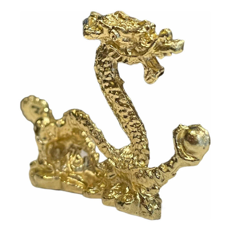 Dragón Amuleto De Protección Dorado