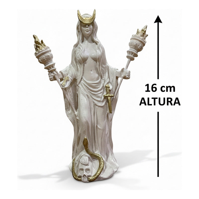 Hecate Escultura De Resina De 16 Cm De Alto
