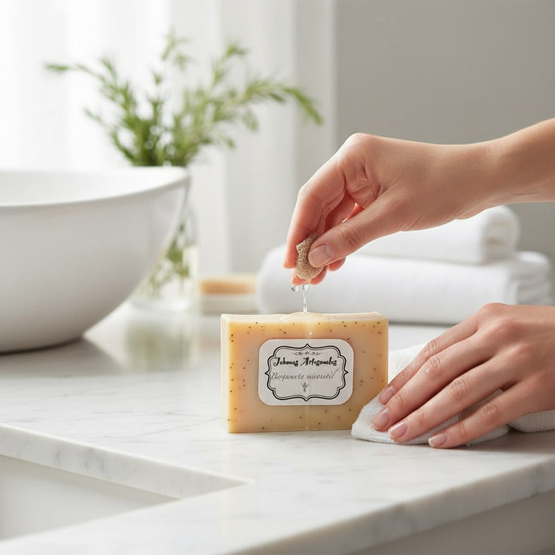 Jabon Artesanal 100 Gramos Aromas A Elegir 5x7x2cm