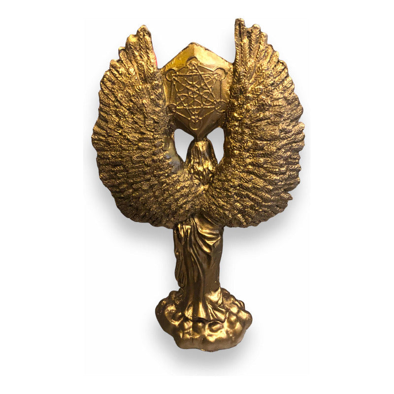 Metatron 22cm Bronce Figura De Resina Bronce