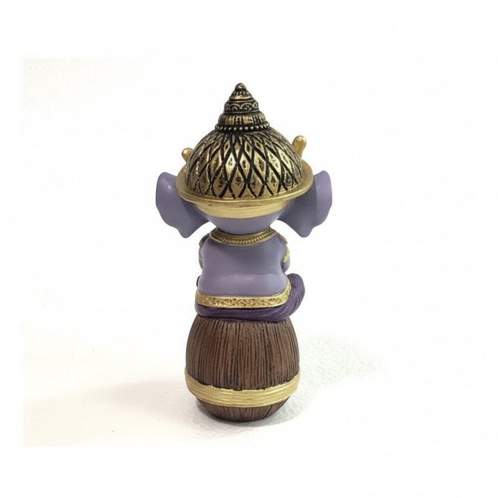 Ganesh Bebe En Barril  14.5cm Resina Nacional