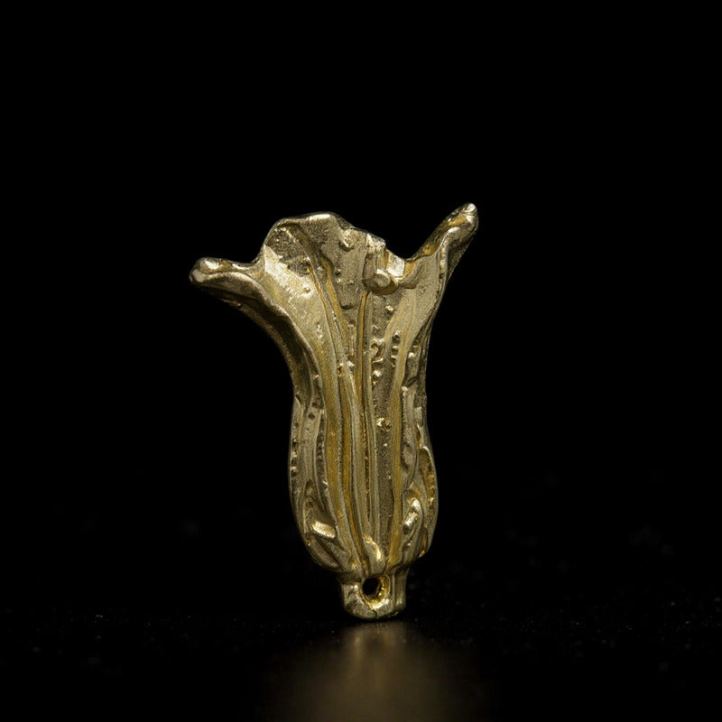 Lechuga Dorada Amuleto De Metal De 4 Cm Para El Feng Shui Dorado