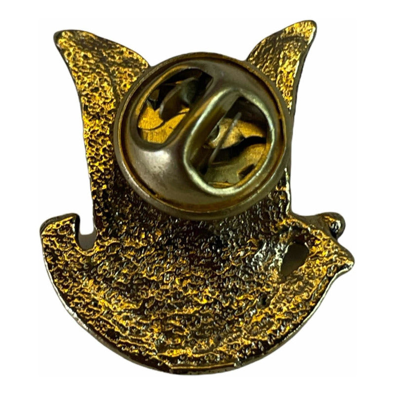 Angel Protector  Pin Baño De Oro Prendedor Cubierto De Laca Dorado