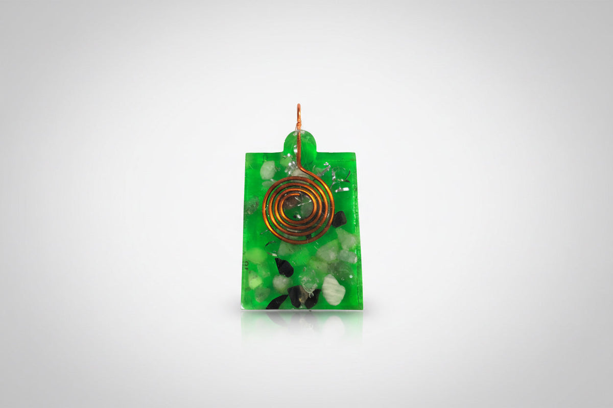 Orgonita Colgante Dije Amuleto Limpia La Energía Rectangulo