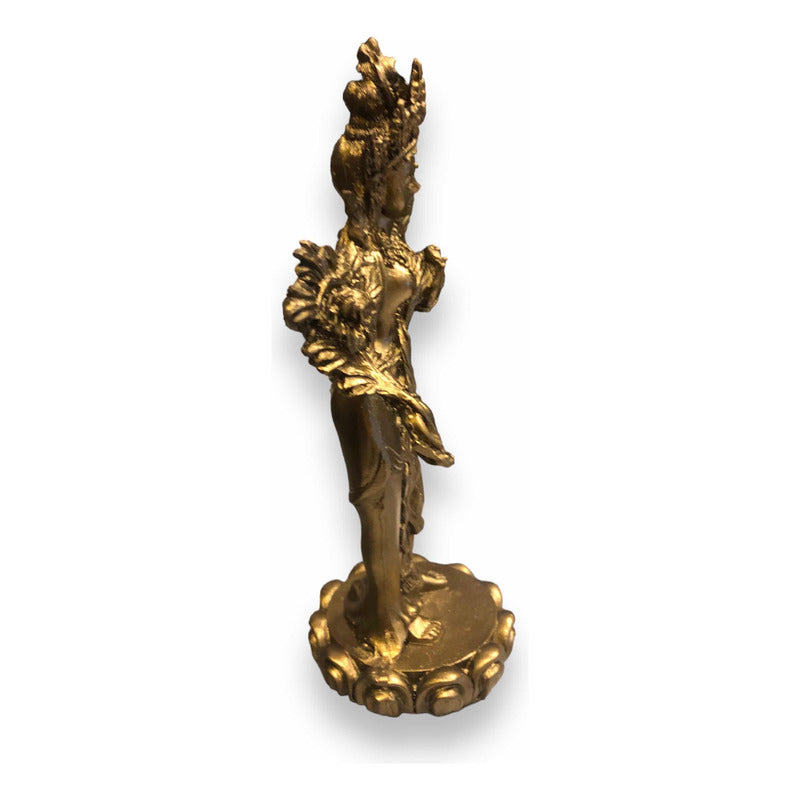 Tara 20cm Bronce Figura De Resina Bronce