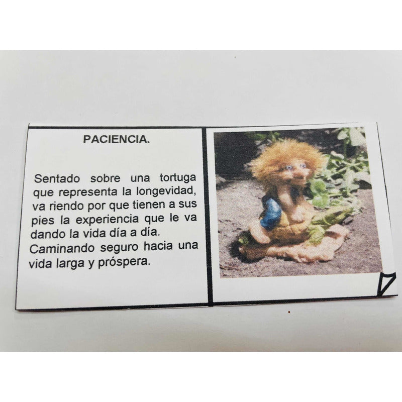 Troll Paciencia + Comedero 10 Cm Figura De Resina Nacional. Variado