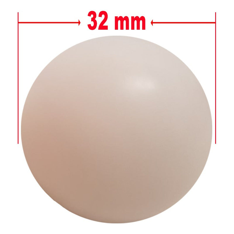 10 Pelotas de Futbolito Blancas