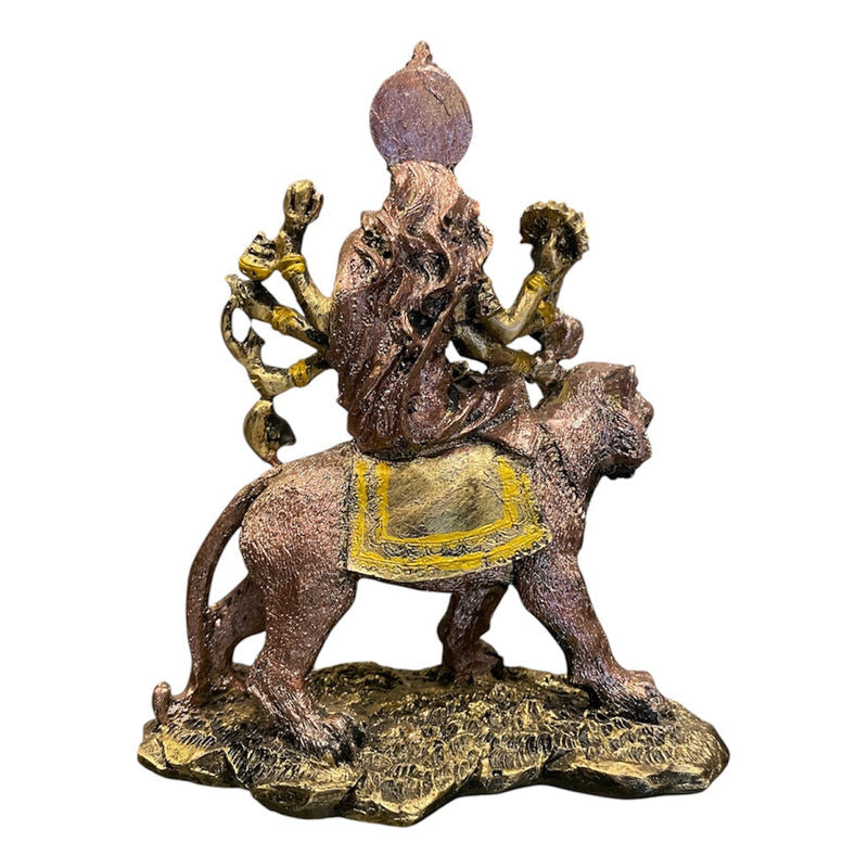 Durga Diosa Indu Figura De Resina 15.5 Cm
