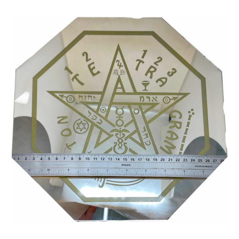 Tetragramaton 30cm Espejo Grabado