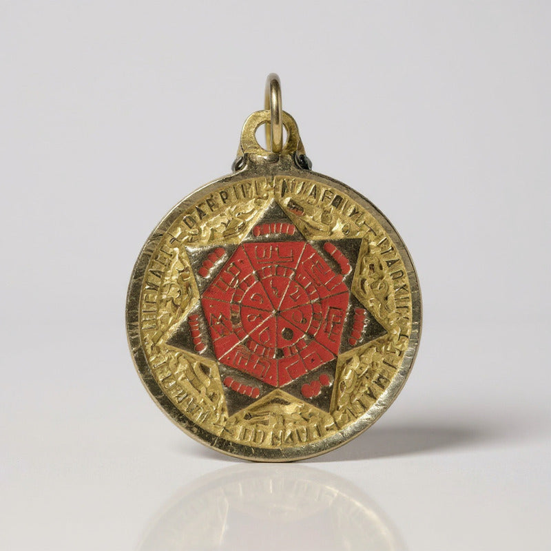 Sello Seite Arcangeles  Metatron Dije Metal Encapsulado 25mm