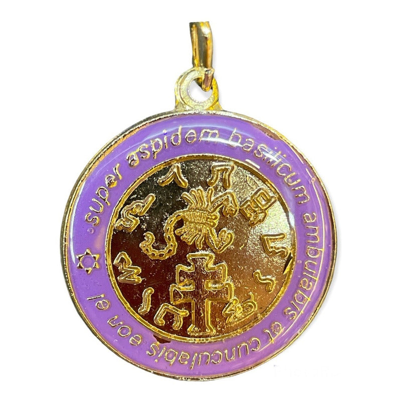 Exterminador Talisman Amulento Encapsulado Y Baño De Oro 3cm