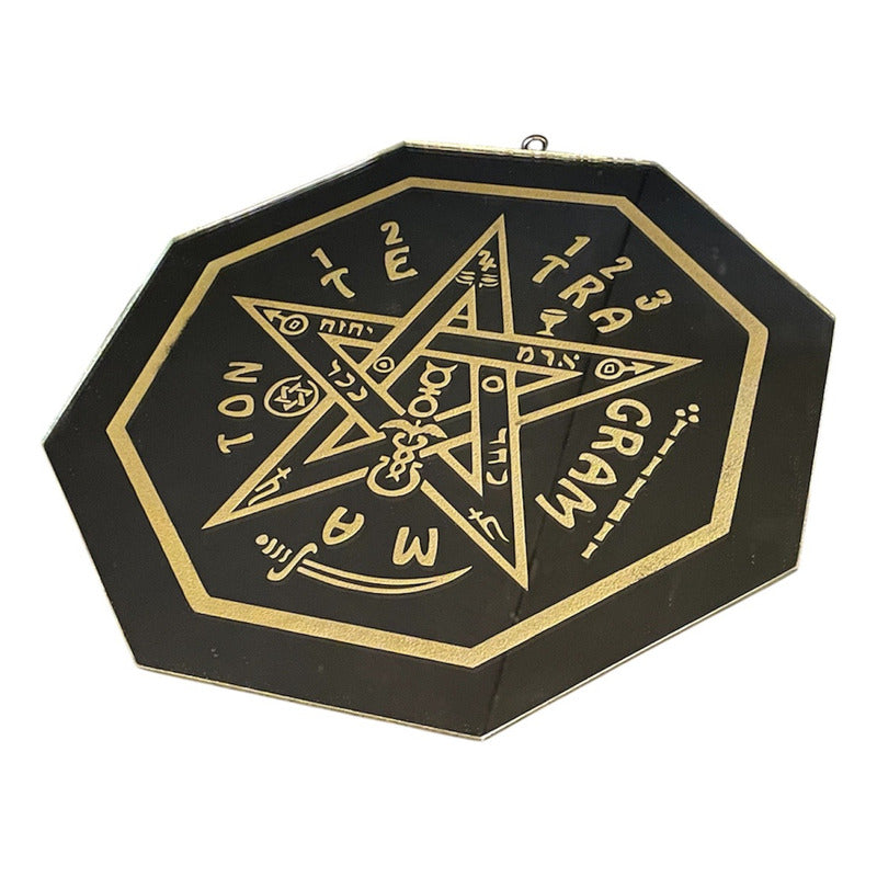 Tetragramaton 30cm Espejo Grabado