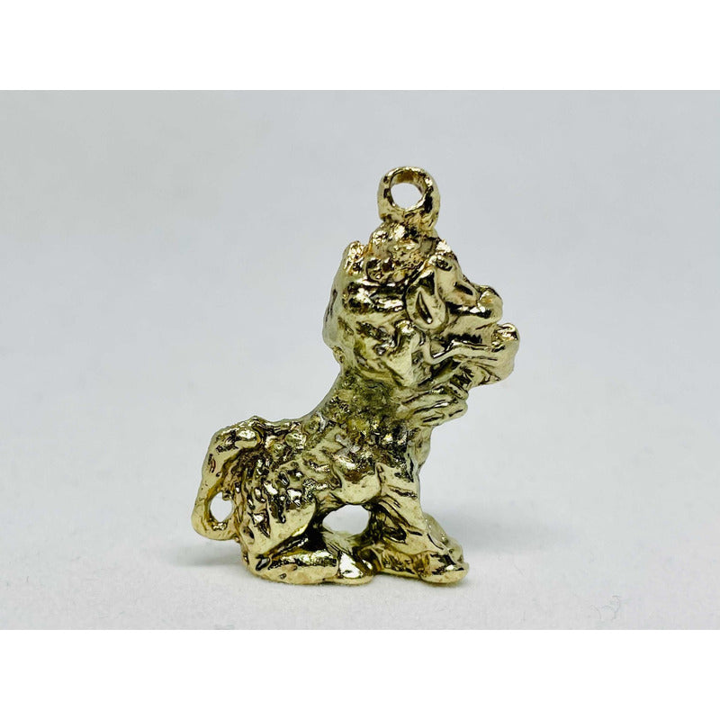 Chilin Feng Shui Dorado de Metal | Amuleto de Protección