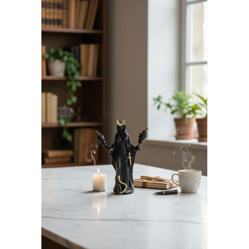 Hecate Escultura De Resina De 16 Cm De Alto