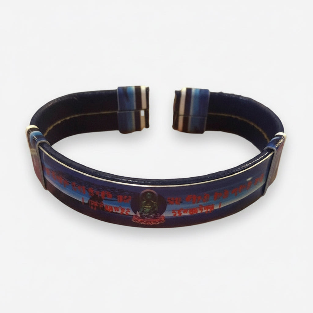 Brazalete Buda Tipo Piel Sublimado Azul - Elegancia y Funcionalidad