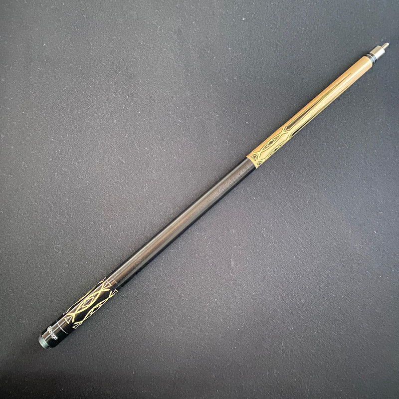 Taco de Billar Desarmable Negro con Amarillo + Guante De Regalo