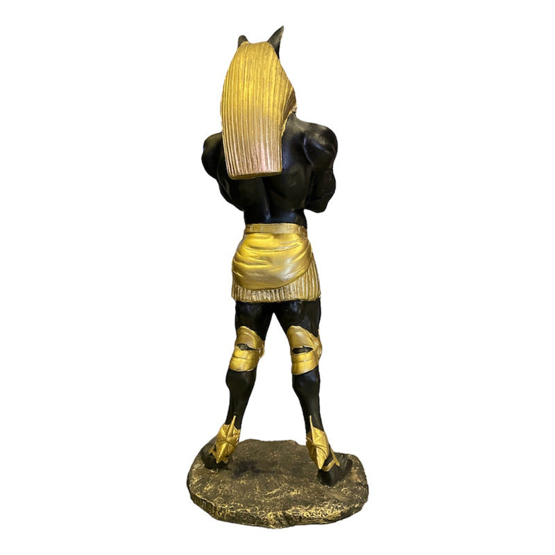 Anubis Figura Resina Naciona 25 Cm (fornido) Negro