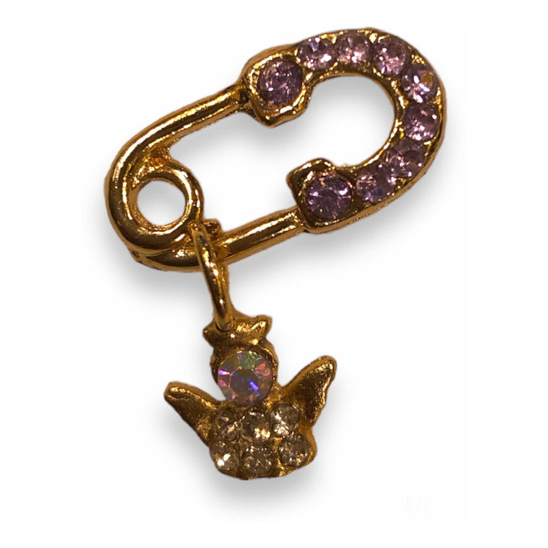 Arcangel Zadquiel Prendedor Seguro Mini 2.8x0.8x0.2 Morado