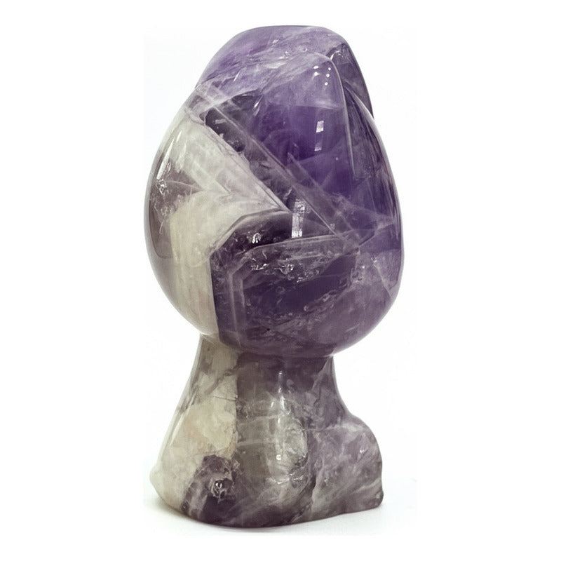 Escultura De Cuarzo En Forma De Gato 4.5x2.5x2 Cm Amatista