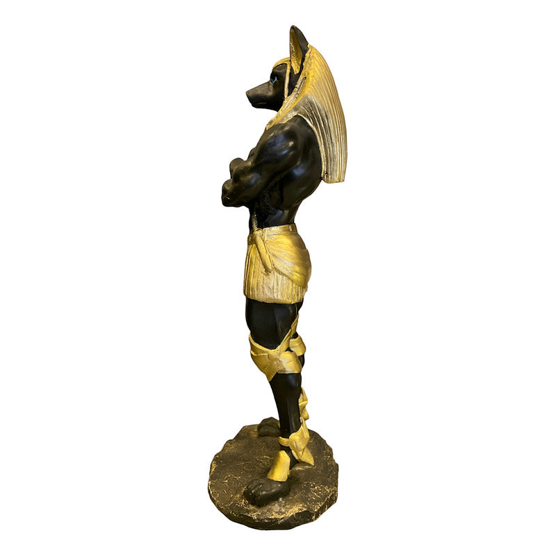 Anubis Figura Resina Naciona 25 Cm (fornido) Negro