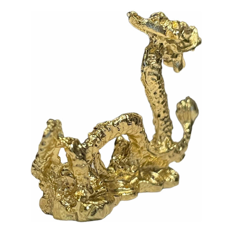 Dragón Amuleto De Protección Dorado