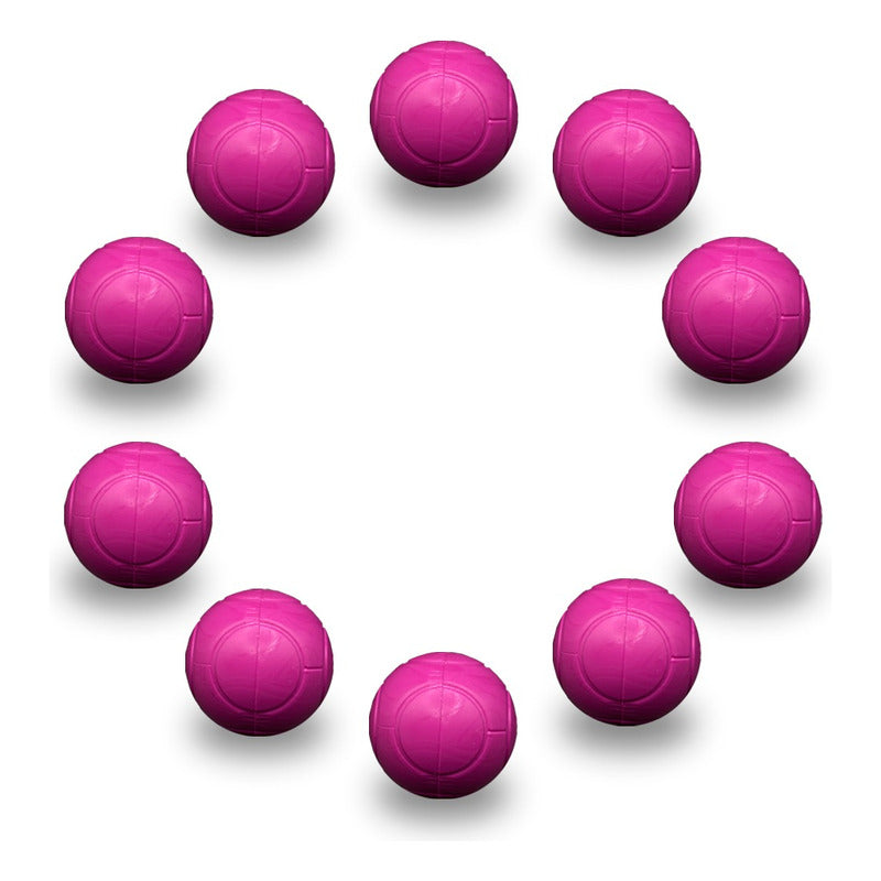 10 Pelotas de Futbolito Balón Rosa