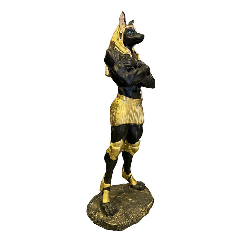 Anubis Figura Resina Naciona 25 Cm (fornido) Negro