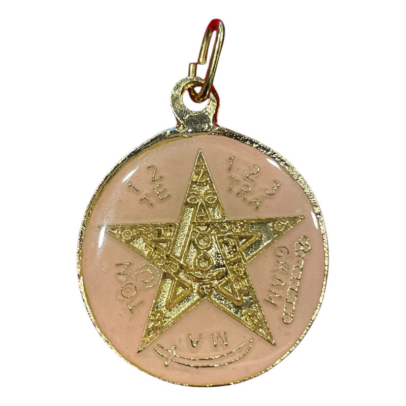 Pentagrama Ritualizado Mediano 7 Metales Tetragramaton 25mm