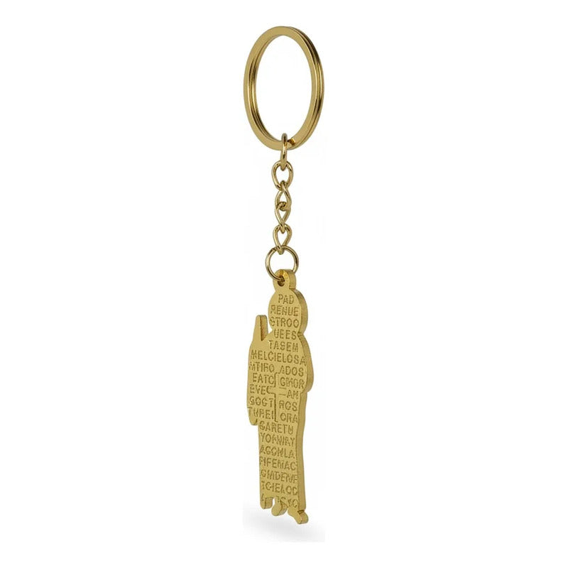 Llavero De San Judas 5 Cm Dorado