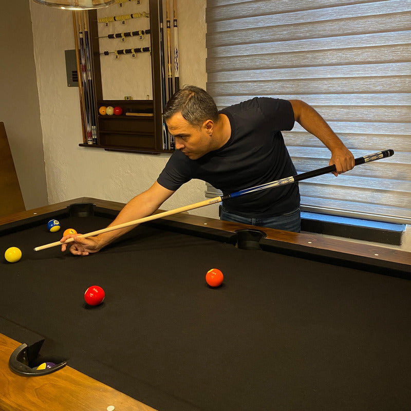 Taco de Billar Desarmable azul + Guante de Regalo