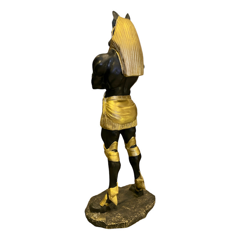 Anubis Figura Resina Naciona 25 Cm (fornido) Negro
