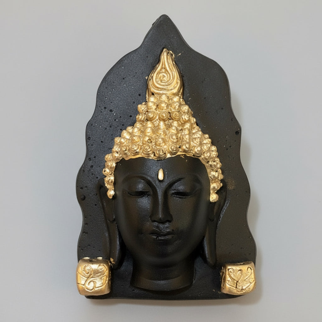 Buda Rostro En Resina Para Pared 17 Cm