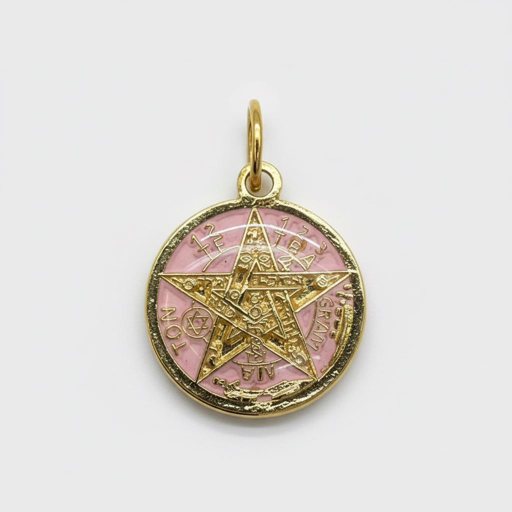 Pentagrama O Tetragramatón Ritualizado 7 Metales 15mm