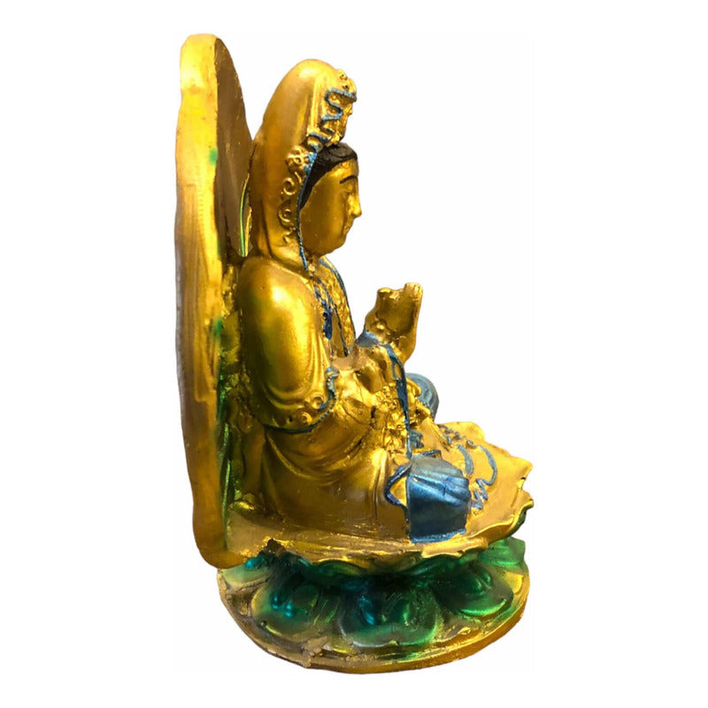 Kwan Yin Con Círculo Dorado