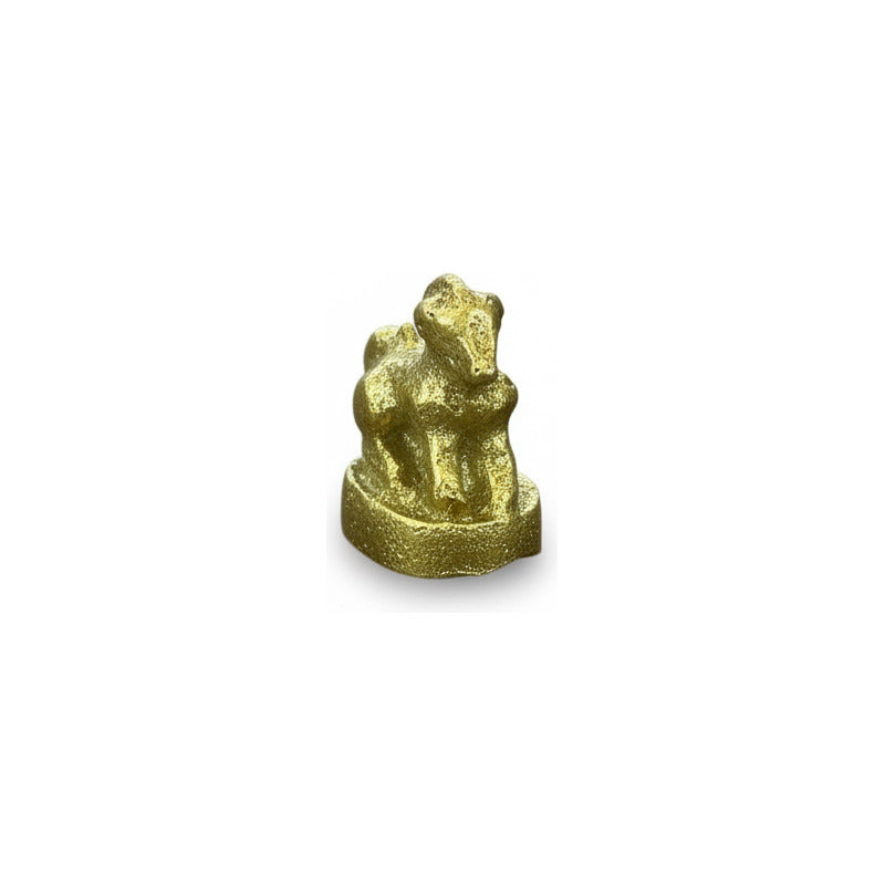 Caballo Sobre Moneda Año Chino 1 Cm De Alto