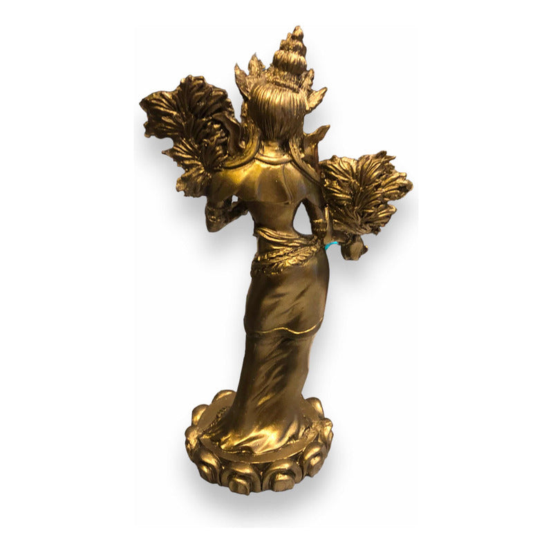 Tara 20cm Bronce Figura De Resina Bronce