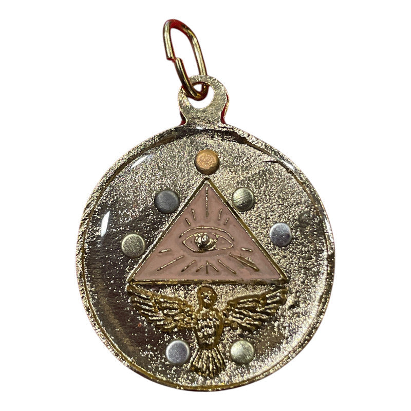 Pentagrama Ritualizado Mediano 7 Metales Tetragramaton 25mm