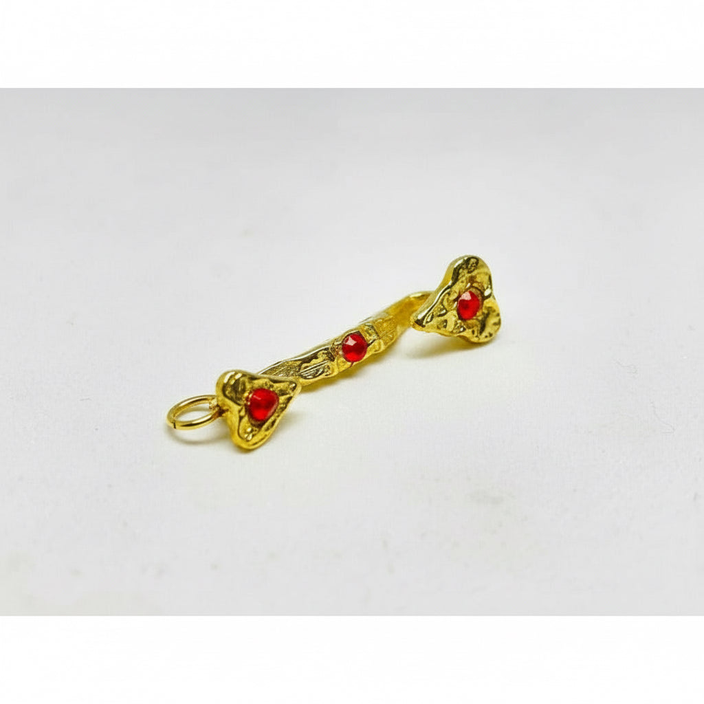 Ru Yi Amuleto Feng Shui Baño De Oro Con Cristal 4 Cm Ruyi