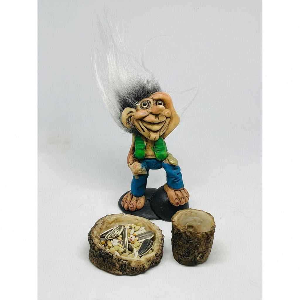 Troll Visionario Resina +semillas + Tarjeta Activación 11cm Multicolor