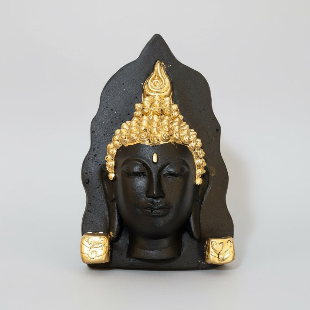 Buda Rostro En Resina Para Pared 17 Cm