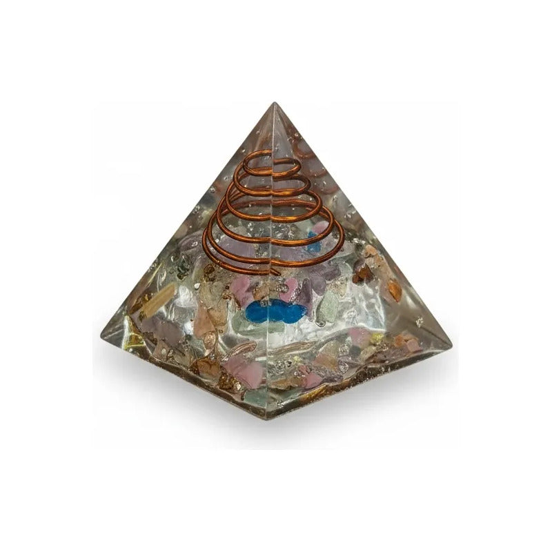 Piramide Orgonita 5 Cm De Altura Transparente