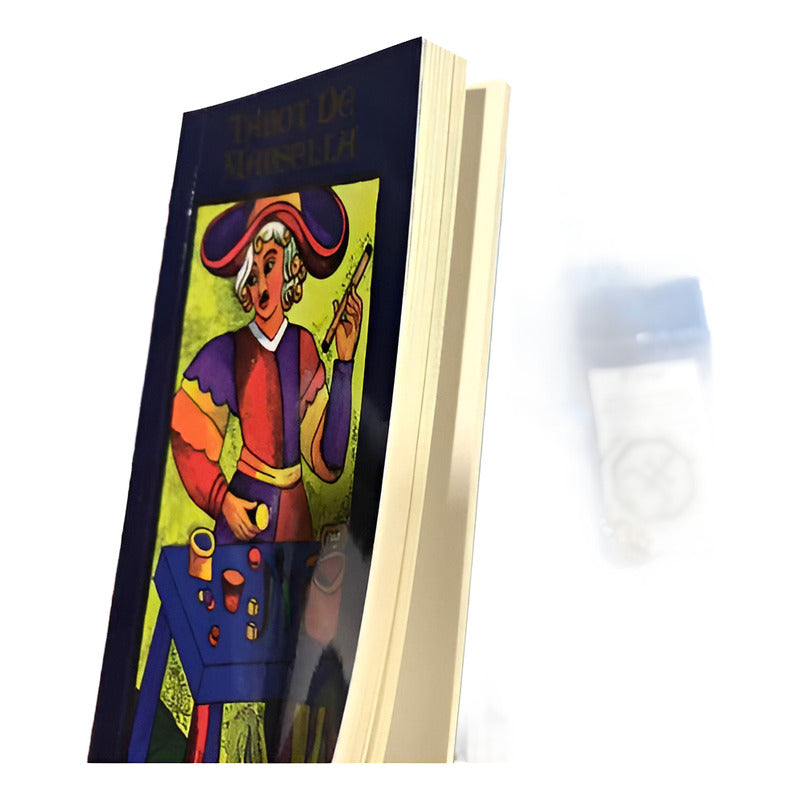 Tarot Marsella + Amuleto + Bolsa Para Tarot + Libro  13.4 Cm