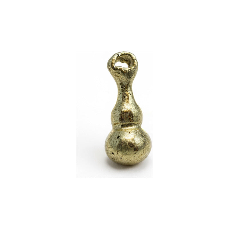 Gulu Wu Lou Amuleto De Metal Dorado 2 Cm De Alto Miniatura