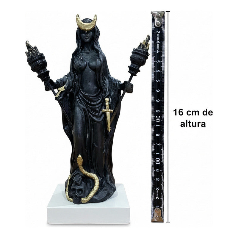 Hecate Escultura De Resina De 16 Cm De Alto
